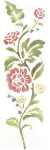 Americana Flowers Instant Stencil   Tatouage   See FREE SHIP OFFER 