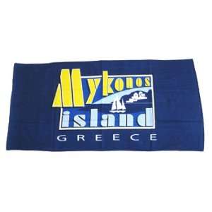  Greek Beach Towel   Mykonos Island   1 pc
