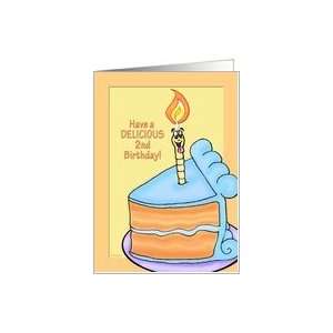  Tasty Cake Humorous 2nd Birthday Card Card Toys & Games