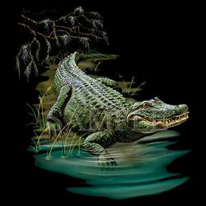   Back Going Into Swamp T Shirt Alligator Tee Hoodie Tank Top  