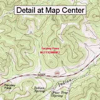 USGS Topographic Quadrangle Map   Tarpley Pass, Texas (Folded 