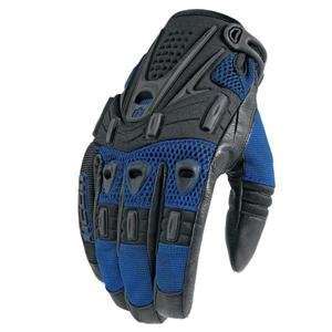  Icon Tarmac 3 Gloves   Small/Blue Automotive
