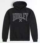 Hurley Zone Black Pullover Hoodie Fleece Sweatshirt Jacket New NWT