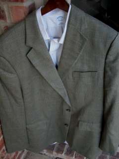 Brooks Brothers Tan Beige 2 Btn Mens Blazer Jacket Sport Suit Coat 44R 