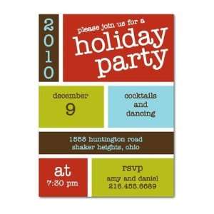  Holiday Party Invitations   Block Bash By Robyn Miller 