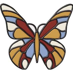   99473 Peel & Stick Butterfly Stained Glass Appliqué