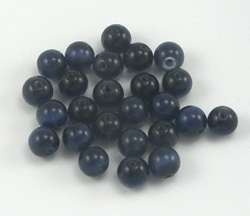 6mm navy blue cats eye beads
