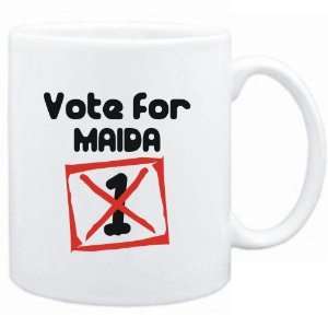  Mug White  Vote for Maida  Female Names Sports 