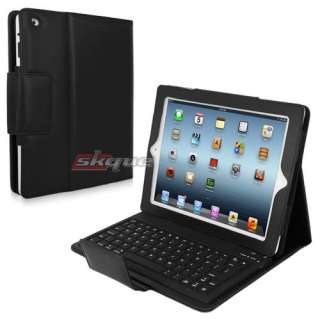 Leather Case Cover built in bluetooth keyboard for iPad, iPad 2, and 