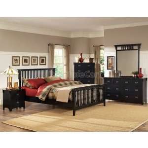  Homelegance Canton Maloney Panel Bedroom Set (Black) 675BK 