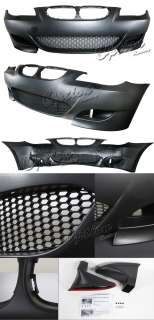 2008 2009 BMW E60 5 SERIES M5 STYLE COMPLETE FRONT BUMPER KIT (without 