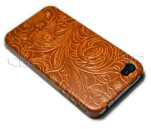 New Dark Orange Wood Flower Embossed Hard case cover for iphone 4G 4S 
