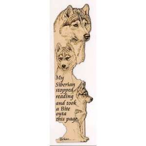    Siberian Husky Laser Engraved Dog Bookmark #2