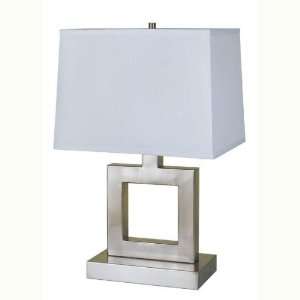  22 Square Table Lamp   Satin Nickel Case Pack 2 