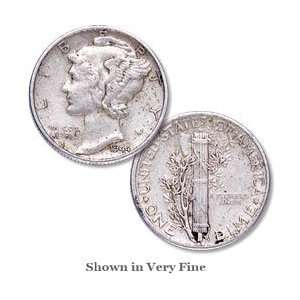  1944 P Philadelphia Mint Mercury Dime 