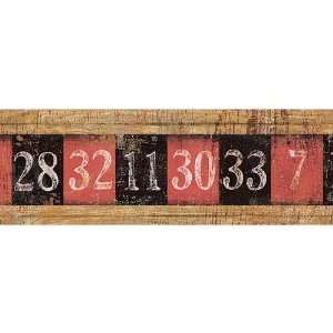  Tan Roulette Number Wallpaper Border