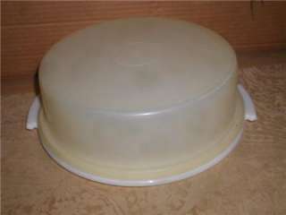 TUPPERWARE Cake Pie Cupcake Taker Carrier CLEAR no Hand  