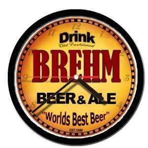  BREHM beer and ale cerveza wall clock 