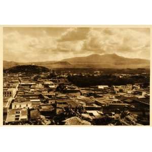  1925 Panorama Toluca Mexico Hugo Brehme Photogravure 