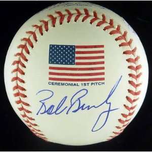  Bob Brenly Autographed Ball   2001 Ws Flag Jsa Coa Sports 