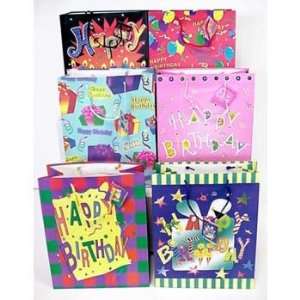  Large 10 x 13   Birthday Gift Bags Case Pack 144   401461 