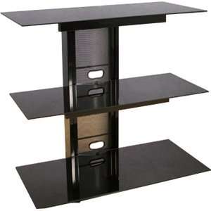  Stand. TALL HIGH GLOSS BLACK TV STAND UP TO 32FT FLAT PANEL TV 