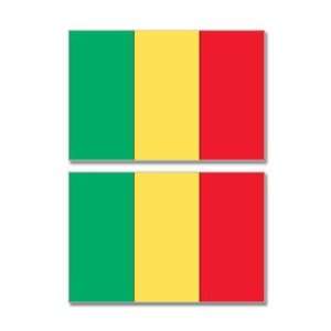  Mali Country Flag   Sheet of 2   Window Bumper Stickers 