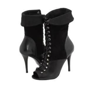 NEW $230 GUESS MARCIANO LACE UP OWENSON PEEP TOES BOOTS  