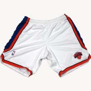  Earl Barron #30 2010 Knicks Game Used White Shorts (48 