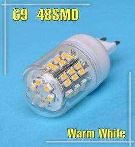 G9 48 SMD LED Bulb Lamp Soptlight with Clean Cover 2.5W 230V Warmwhite 