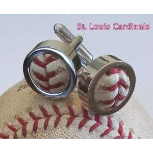  St. Louis Cardinals Game Used Baseball Cufflinks 