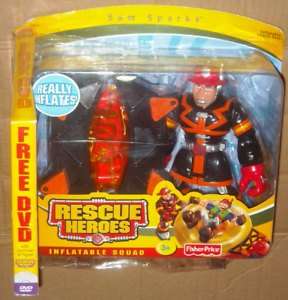 Fisher price Rescue heroes Inflatable squad Sam sparks  