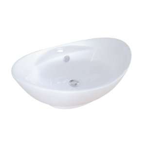   Designer Fauceture Harmon Vitreous China Bathroom Vessel , White