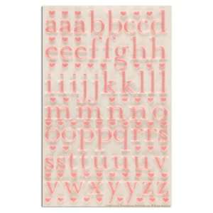  Martha Stewart Crafts Stickers Lower Case Alphabet Pink By 