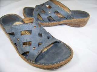 BORN Peace Blue Size 7 38 Sandals Womens Shoes $95 Retail  