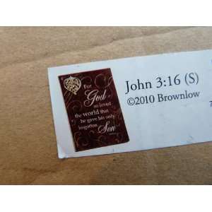  Brownlow Gifts John 316 Plaque 