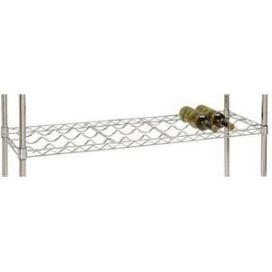  Wine Rack Shelf   48 Long x 14 Deep   Chrome   12 Bottle 