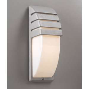 PLC Lighting 1832 SL Synchro 1 Light Outdoor Wall Lighting in Silver 