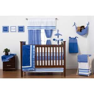 Simplicity Blue 8 Pc Crib Bedding Set Blue Baby