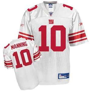  New York Giants Eli Manning White Replica Football Jersey 