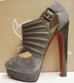 Christian Louboutin BYE BYE 160 Suede Leather Platform Pumps Shoes 38 