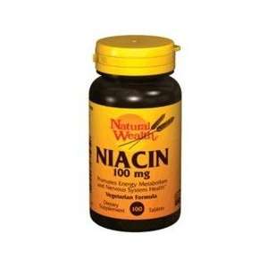  Natural Wealth Niacin Tablets 100 Mg 100 Health 