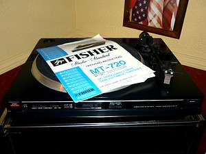 Fisher Turntable Direct Drive Semi automatic Turntable w/Manual Works 