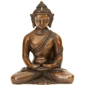  Buddha in Dhyana Mudra   Copper Sculpture