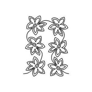  Quilt Stencil Poinsettia Swirl   3 Pack