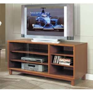  Plasma TV Console With Glass Doors