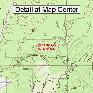  USGS Topographic Quadrangle Map   Spirit Lake East, Idaho 