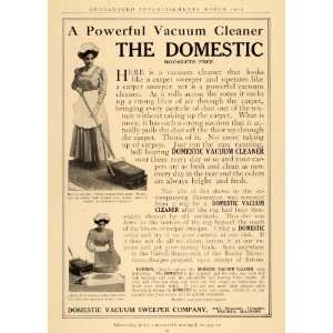  1912 Ad Domestic Vacuum Sweeper Carpet Cleaner Maid 
