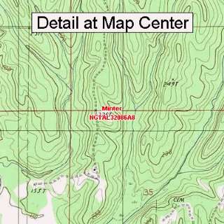  USGS Topographic Quadrangle Map   Minter, Alabama (Folded 