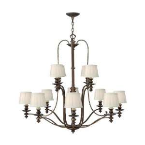  Dunhill 12 Light Two Tier Chandelier In Royal Bronze With 